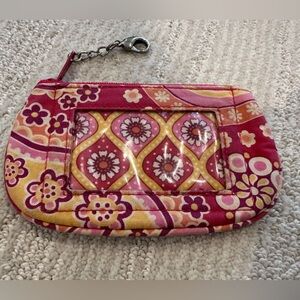 VERA BRADLEY Zip ID Case RASPBERRY FIZZ